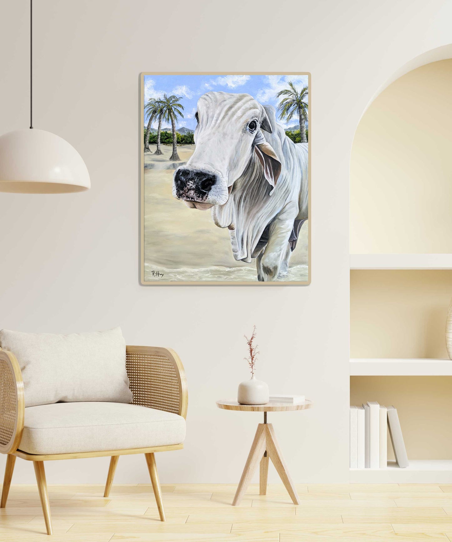 Alfonzo at the Beach Original Oil Painting