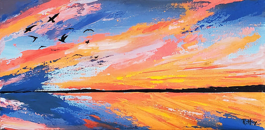 Avellanas Sunset Original Painting